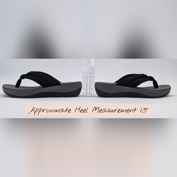 Cloudsteppers by Clarks Arla Glison Black Sandal Size US 9M / EU 40 Cushion Soft - Picture 14 of 16